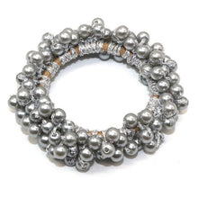 Load image into Gallery viewer, Luxury Big Elegant White Pearl Hair Ties Beads Girls Scrunchies Rubber Bands Ponytail Holders Hair Accessories Elastic Hair Band Ponytail Holder Accessories for Women
