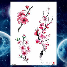 Load image into Gallery viewer, Luxury Big Tattoo Stickers Butterfly Body Arm Leg Tattoos Temporary Black Flower Rose Tattoos For Women's Adults
