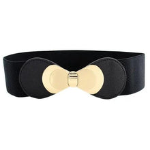 Load image into Gallery viewer, Luxury Black Elastic Women Belt Unique Belt Stretch Waistband Stylish Women Vintage Waist Belts
