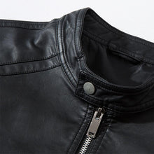 Load image into Gallery viewer, Luxury Black Men Faux Leather Jacket Elegant Motorcycle Men's Jackets Black Warm Business Male PU Leather Coats Men's Leathers Motorcycle Slim Fit Jacket
