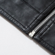 Load image into Gallery viewer, Luxury Black Men Faux Leather Jacket Elegant Motorcycle Men's Jackets Black Warm Business Male PU Leather Coats Men's Leathers Motorcycle Slim Fit Jacket
