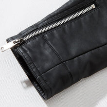 Load image into Gallery viewer, Luxury Black Men Faux Leather Jacket Elegant Motorcycle Men's Jackets Black Warm Business Male PU Leather Coats Men's Leathers Motorcycle Slim Fit Jacket
