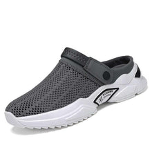 Load image into Gallery viewer, Luxury Black Mens Shoes Flip Flops Platform Slipper Sandals Men Shoe Summer Tennis Fitness Gym Garden Clog Shoes Sandals Summer Indoor Outdoor Walking Slipper

