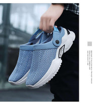 Load image into Gallery viewer, Luxury Black Mens Shoes Flip Flops Platform Slipper Sandals Men Shoe Summer Tennis Fitness Gym Garden Clog Shoes Sandals Summer Indoor Outdoor Walking Slipper
