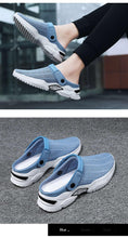 Load image into Gallery viewer, Luxury Black Mens Shoes Flip Flops Platform Slipper Sandals Men Shoe Summer Tennis Fitness Gym Garden Clog Shoes Sandals Summer Indoor Outdoor Walking Slipper
