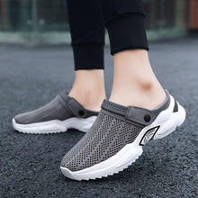 Load image into Gallery viewer, Luxury Black Mens Shoes Flip Flops Platform Slipper Sandals Men Shoe Summer Tennis Fitness Gym Garden Clog Shoes Sandals Summer Indoor Outdoor Walking Slipper
