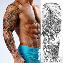 Load image into Gallery viewer, Luxury Black Temporary Tattoo Waterproof Big Lion Tattoo For Body Arm Legs Modern Large Design
