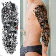 Load image into Gallery viewer, Luxury Black Temporary Tattoo Waterproof Big Lion Tattoo For Body Arm Legs Modern Large Design
