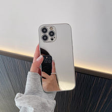Load image into Gallery viewer, Luxury Clear Back Mirror Shock-Absorption Anti-Scratch Bright Reflection Protective Case Cover Silver Golden Mirror Shockproof Case for iPhone 14 13 12 Pro Max 11 X XR XS 8Plus iphone Hard Back Cover
