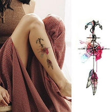 Load image into Gallery viewer, Luxury Colorful And Black Womens Tattoo Temporary Flower Waterproof Elegant Modern Tattoo For Shoulder
