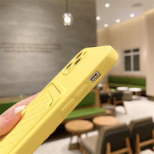 Load image into Gallery viewer, Luxury Colorful Card Holder Wallet Case For iPhone 14 13 11 12 Pro Max Mini 14 Plus Soft Silicone Purse Cover  Silicone Case with Card Holder Compatible with iPhone
