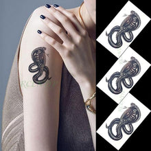 Load image into Gallery viewer, Luxury Different Waterproof Temporary Tattoo Sticker Snake Flower Fake Tattoo Body Art Adult Fashion Stickers For Womens Mens

