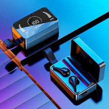 Load image into Gallery viewer, Luxury Earphone Bluetooth Compatible Headphones With Mic 3500mAh Mirror Charging Box Wireless Headphones Noise Cancelling HiFi Earbud Gaming Headsets Bluetooth MP3 Music Playes Sports Wireless Waterproof Touch Control Headphones
