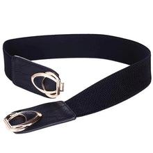 Load image into Gallery viewer, Luxury Elastic PU Leather Wide Belts For Women Fashion Stretchy Thick Waist Dress Plus Size Waistbands For Women
