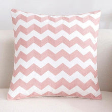 Load image into Gallery viewer, Luxury Embroidered Pink Pillow Cover Elegant Cushions Cover For Sofa Flower Geometric Cotton Pillow Case Throw Pillow Covers Modern Geometric Pillowcase Throw Cushion Cover for Bed Couch Sofa Office Decor 45*45
