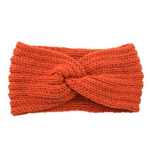 Load image into Gallery viewer, Luxury Fashion Winter Soft Solid Color Elastic Elegant Wide Knitting Cross Lightweight Headband Yoga Turban Bandage Bandanas Hair Bands For Women
