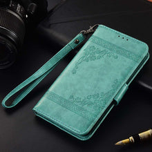 Load image into Gallery viewer, Luxury Flip wallet Leather Case For iphone 11 13 12 Pro 12Mini Card Holder Phone Cover Premium Leather iPhone 11 Pro Case Kickstand Card Holder Flip Leather Wallet Phone Case
