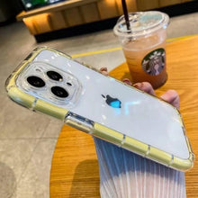 Load image into Gallery viewer, Luxury Fluorescence Phone Case For iPhone 13 14Pro Max 14 Plus Shockproof Clear Soft Silicone Cover Shockproof Thin Transparent Case  Drop Protection for iPhone
