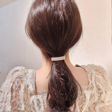 Load image into Gallery viewer, Luxury Full Rhinestone Crystals Gold Silver Ponytail Holder Buckle Hair Clips Elegant Women Sparkly Semicircle Metal Spring Hair Clips Barrette Accessories for Women
