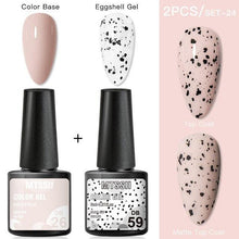 Load image into Gallery viewer, Luxury Gel Nail Polish Permanent Glossy Matte Egg Effect Elegant Stylish Eggshell Design For Women And Lady Nail Gel
