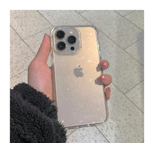 Load image into Gallery viewer, Luxury Glitter Bumper Clear Case for IPhone 14 13 12 11 Pro Max Mini X XS Max XR Cute Shining Shockproof Silicone Cover Hard Back Shockproof Protective Phone Cover For iPhone
