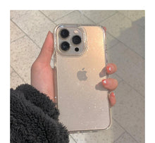 Load image into Gallery viewer, Luxury Glitter Bumper Clear Case for IPhone 14 13 12 11 Pro Max Mini X XS Max XR Cute Shining Shockproof Silicone Cover Hard Back Shockproof Protective Phone Cover For iPhone
