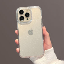 Load image into Gallery viewer, Luxury Glitter Bumper Clear Case for IPhone 14 13 12 11 Pro Max Mini X XS Max XR Cute Shining Shockproof Silicone Cover Hard Back Shockproof Protective Phone Cover For iPhone
