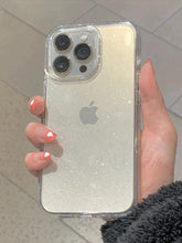 Load image into Gallery viewer, Luxury Glitter Bumper Clear Case for IPhone 14 13 12 11 Pro Max Mini X XS Max XR Cute Shining Shockproof Silicone Cover Hard Back Shockproof Protective Phone Cover For iPhone
