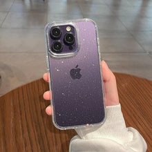 Load image into Gallery viewer, Luxury Glitter Bumper Clear Case for IPhone 14 13 12 11 Pro Max Mini X XS Max XR Cute Shining Shockproof Silicone Cover Hard Back Shockproof Protective Phone Cover For iPhone
