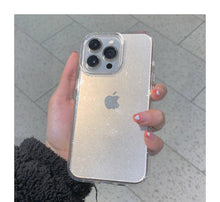 Load image into Gallery viewer, Luxury Glitter Bumper Clear Case for IPhone 14 13 12 11 Pro Max Mini X XS Max XR Cute Shining Shockproof Silicone Cover Hard Back Shockproof Protective Phone Cover For iPhone
