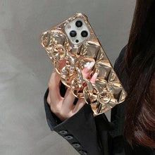 Load image into Gallery viewer, Luxury Glitter Rhinestones Wrist Bracelet Chain Case For iPhone 14 13 11 12 Pro Max X XR XS 7 8 Plus Detachable Metal Bracelet Luxury Chain Case for iPhone
