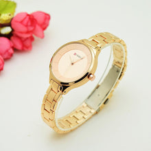Load image into Gallery viewer, Luxury Gold Womens Watch Stainless Steel Ladies Wrist Watches Analog Quartz Watch Steel Quartz Ladies Watch Waterproof Stainless Steel Wrist Watch For Women
