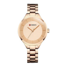 Load image into Gallery viewer, Luxury Gold Womens Watch Stainless Steel Ladies Wrist Watches Analog Quartz Watch Steel Quartz Ladies Watch Waterproof Stainless Steel Wrist Watch For Women
