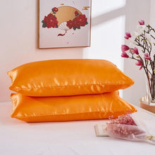 Load image into Gallery viewer, Luxury Ladies Satin Pillowcase Satin Silk Ultra Soft Standard Pillowcase Silk Satin Pillow Cases For Hair and Skin Soft King Queen Elegant Standard Bedding Pillowcase Cushion Cover Home Decor
