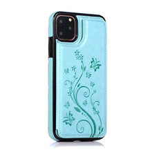 Load image into Gallery viewer, Luxury Leather Case For iPhone 14 12 13 Pro Comfortable Soft Wallet Card Slots Phone Flip Cover Wallet Case with Card Holder for iPhone
