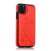 Load image into Gallery viewer, Luxury Leather Case For iPhone 14 12 13 Pro Comfortable Soft Wallet Card Slots Phone Flip Cover Wallet Case with Card Holder for iPhone
