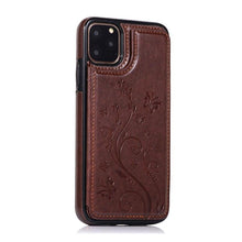 Load image into Gallery viewer, Luxury Leather Case For iPhone 14 12 13 Pro Comfortable Soft Wallet Card Slots Phone Flip Cover Wallet Case with Card Holder for iPhone
