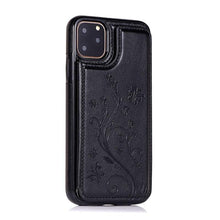 Load image into Gallery viewer, Luxury Leather Case For iPhone 14 12 13 Pro Comfortable Soft Wallet Card Slots Phone Flip Cover Wallet Case with Card Holder for iPhone
