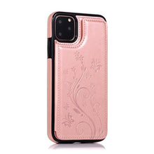 Load image into Gallery viewer, Luxury Leather Case For iPhone 14 12 13 Pro Comfortable Soft Wallet Card Slots Phone Flip Cover Wallet Case with Card Holder for iPhone
