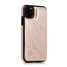Load image into Gallery viewer, Luxury Leather Case For iPhone 14 12 13 Pro Comfortable Soft Wallet Card Slots Phone Flip Cover Wallet Case with Card Holder for iPhone
