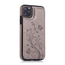 Load image into Gallery viewer, Luxury Leather Case For iPhone 14 12 13 Pro Comfortable Soft Wallet Card Slots Phone Flip Cover Wallet Case with Card Holder for iPhone
