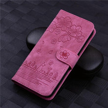 Load image into Gallery viewer, Luxury Leather Flip Phone Case For iPhone 14 13 Pro Max 11 12 Mini XR X XS Max Magnetic Wallet Bracket Cover PU Leather Stylish Case with Credit Card Holder Flip Drop Protection Shockproof Phone Cover
