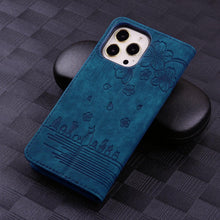 Load image into Gallery viewer, Luxury Leather Flip Phone Case For iPhone 14 13 Pro Max 11 12 Mini XR X XS Max Magnetic Wallet Bracket Cover PU Leather Stylish Case with Credit Card Holder Flip Drop Protection Shockproof Phone Cover
