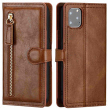 Load image into Gallery viewer, Luxury Leather Flip Wallet Case For iPhone 14 13 Pro MAX 11 12 Mini X XS XR Card Holder Stand Cover Shockproof PU Leather Wallet Card Holder Slots Cover Iphone Phone Case With Magnetic Buckle
