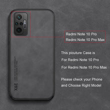 Load image into Gallery viewer, Luxury Leather Magnetic Case For Xiaomi Redmi Note 11 10 9 11E Pro 11S 10S 12 12X 10C POCO X3 NFC Pro F3 Covers With Metal Plate  Leather Premium Back Cover Mobile Phone Case Flexible Protective Ultra Thin Scratchproof Phone Cover
