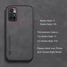 Load image into Gallery viewer, Luxury Leather Magnetic Case For Xiaomi Redmi Note 11 10 9 11E Pro 11S 10S 12 12X 10C POCO X3 NFC Pro F3 Covers With Metal Plate  Leather Premium Back Cover Mobile Phone Case Flexible Protective Ultra Thin Scratchproof Phone Cover
