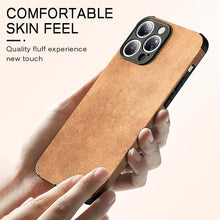 Load image into Gallery viewer, Luxury Leather Phone Case For iPhone 14 13 12 11 Pro Max Mini X XS XR 7 8 Plus SE Retro Solid Color Soft Silicone Cover PU Leather Classic Luxury Business Slim Cover Non-Slip Anti Scratch Full Protective Phone Cases
