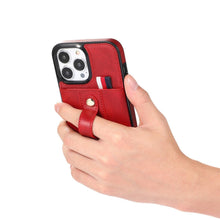 Load image into Gallery viewer, Luxury Leather Phone Case For iPhone 14 13 12 Mini 11 Pro X XS Max XR Business Elegant Men Wallet Card Slot Cover Wallet Case With Card Holder PU Leather iPhone Case
