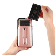 Load image into Gallery viewer, Luxury Leather Phone Case For iPhone 14 13 12 Mini 11 Pro X XS Max XR Business Elegant Men Wallet Card Slot Cover Wallet Case With Card Holder PU Leather iPhone Case
