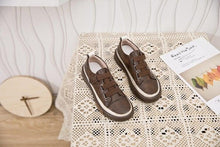 Load image into Gallery viewer, Luxury Leather Womens Sneakers Spring Shoes New Genuine Leather Casual Women Fashion Flat Girl Student Shoes Comfortable Women's Casual Flats Elegant Soft Walking Sneakers
